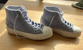 Converse pelo sintético azul bebé