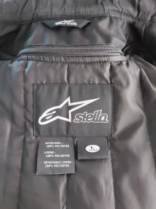 Chaqueta Moto Alpinestars Mujer Azul Blanca