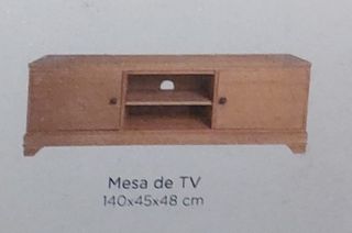 Mesa TV El Corte Inglés Madera Marrón