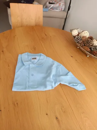 Polo Valento Talla M Azul