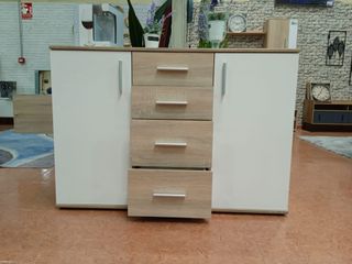 OFERTA DE COMODA APARADOR 2 PUERTAS 4 CAJONES