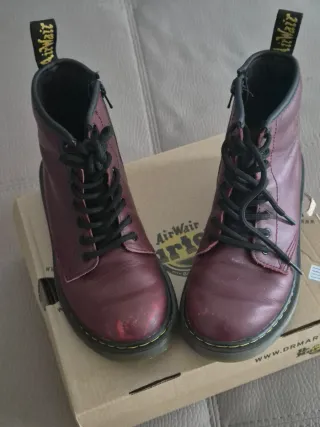 Stivaletti Dr. Martens bordeaux