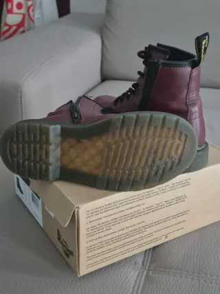 Stivaletti Dr. Martens bordeaux