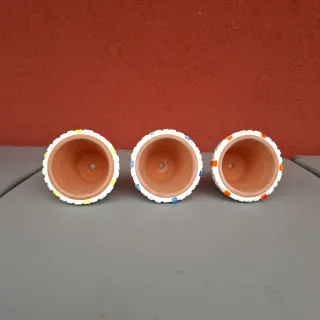 Set 3 Vasetti Mosaico