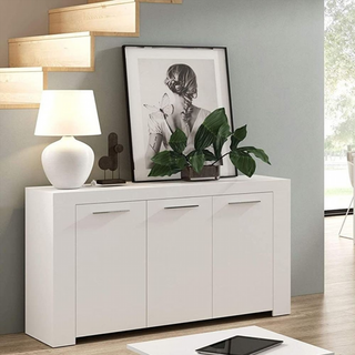 Aparador Buffet 3 Puertas. Blanco Artik