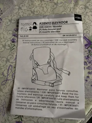 Asiento elevador plegable Mamma Mia