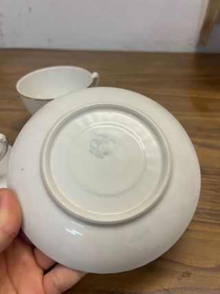 Juego de 2 tazas de porcelana con rosas