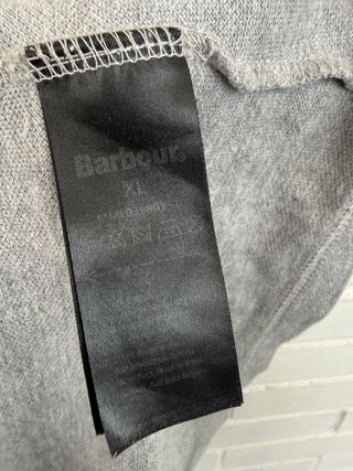 Polo gris manga corta BARBOUR talla XL