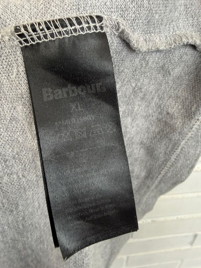 Polo gris manga corta BARBOUR talla XL