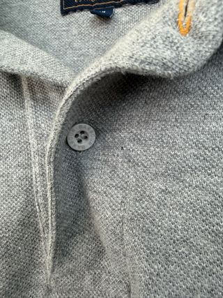 Polo gris manga corta BARBOUR talla XL