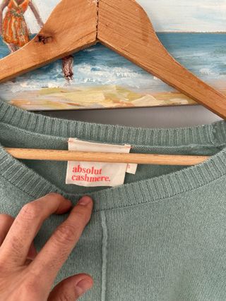 Jersey Absolut Cashmere Talla Única Verde Agua
