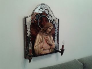 Sagrado Corazón de Jesús con luz