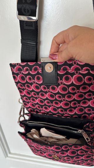 Bolso bandolera Desigual estampado círculos