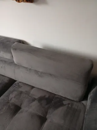 Sofá Esquinero Terciopelo Antimanchas .