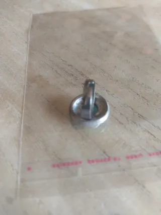 Anello Turchese Sintetico Regolabile Argento