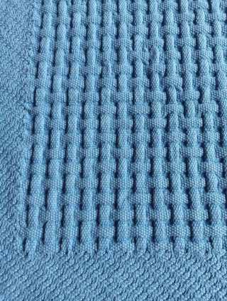 Tappeto in cotone per bagno, cameretta, azzurro