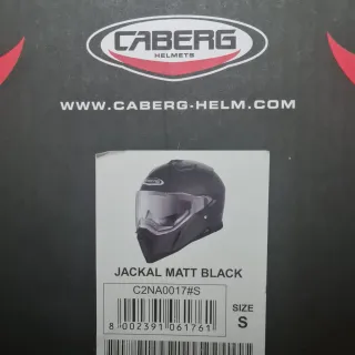 Casco Moto Caberg Jackal Negro Mate