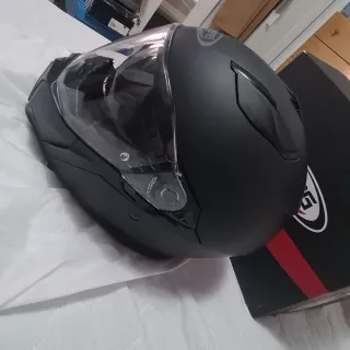Casco Moto Caberg Jackal Negro Mate