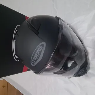 Casco Moto Caberg Jackal Negro Mate