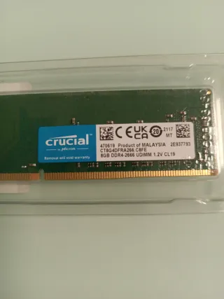 Memoria RAM Crucial DDR4 8GB UDIMM