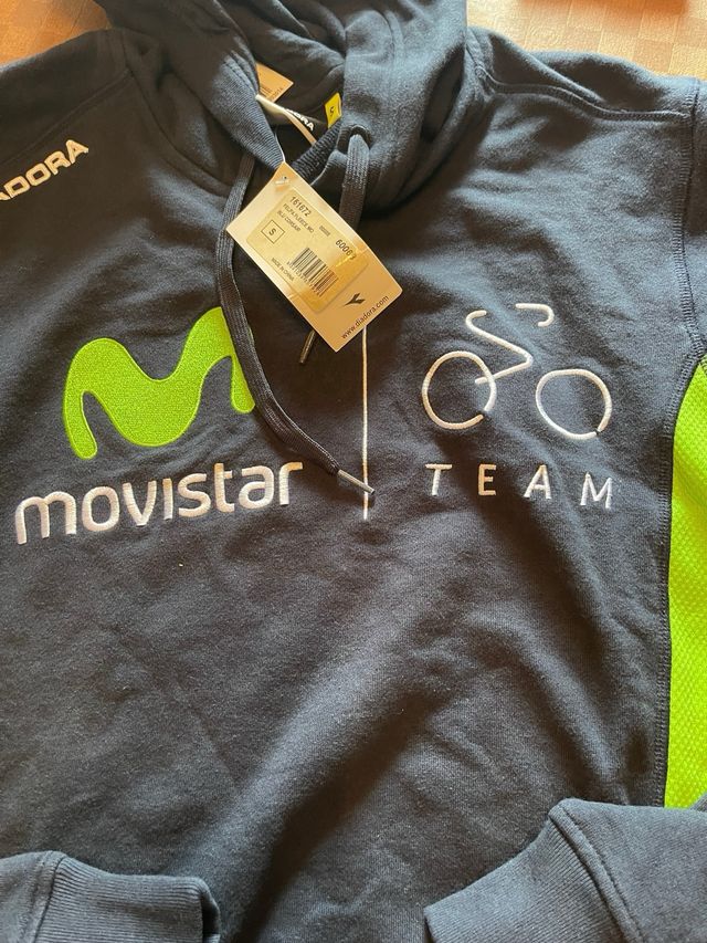Sudadera ciclismo equipo Movistar oficial talla S