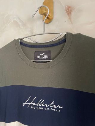 Camiseta Hollister Talla XS Algodón 100%