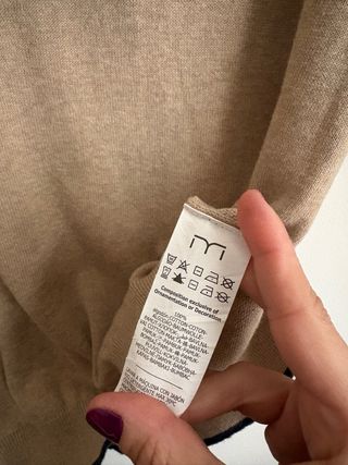 Jersey MLN punto fino color beige