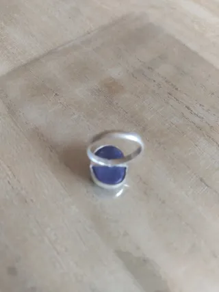 Anello Argento 925 con Lapislazzuli Blu Naturale