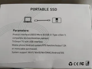 Disco Duro Portátil 128TB M.2 TYPE-C