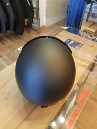 Casco Moto Jet Acerbis Negro Mate Retro