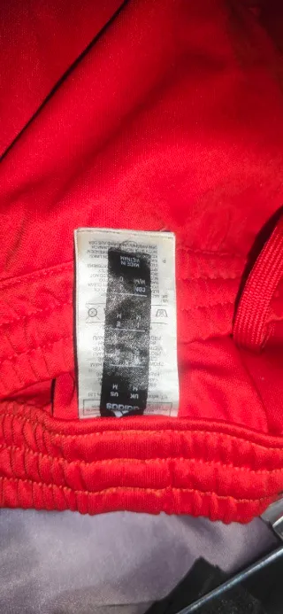 Pantalones de chándal Adidas rojos talla M