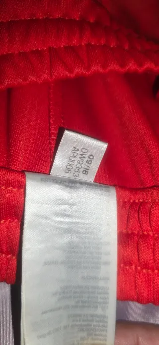 Pantalones de chándal Adidas rojos talla M