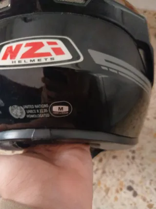Casco de moto integral NZi Negro