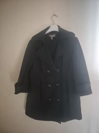 Gabardina Mango Negra