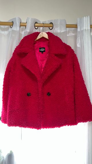 Abrigo UGG Teddy Fucsia Talla S