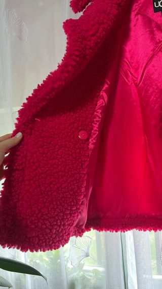 Abrigo UGG Teddy Fucsia Talla S
