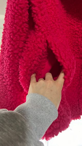 Abrigo UGG Teddy Fucsia Talla S