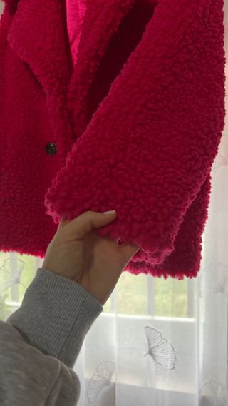 Abrigo UGG Teddy Fucsia Talla S