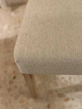 4 Sillas de Comedor Tapizadas Beige