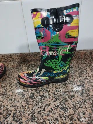 Botas de agua multicolor