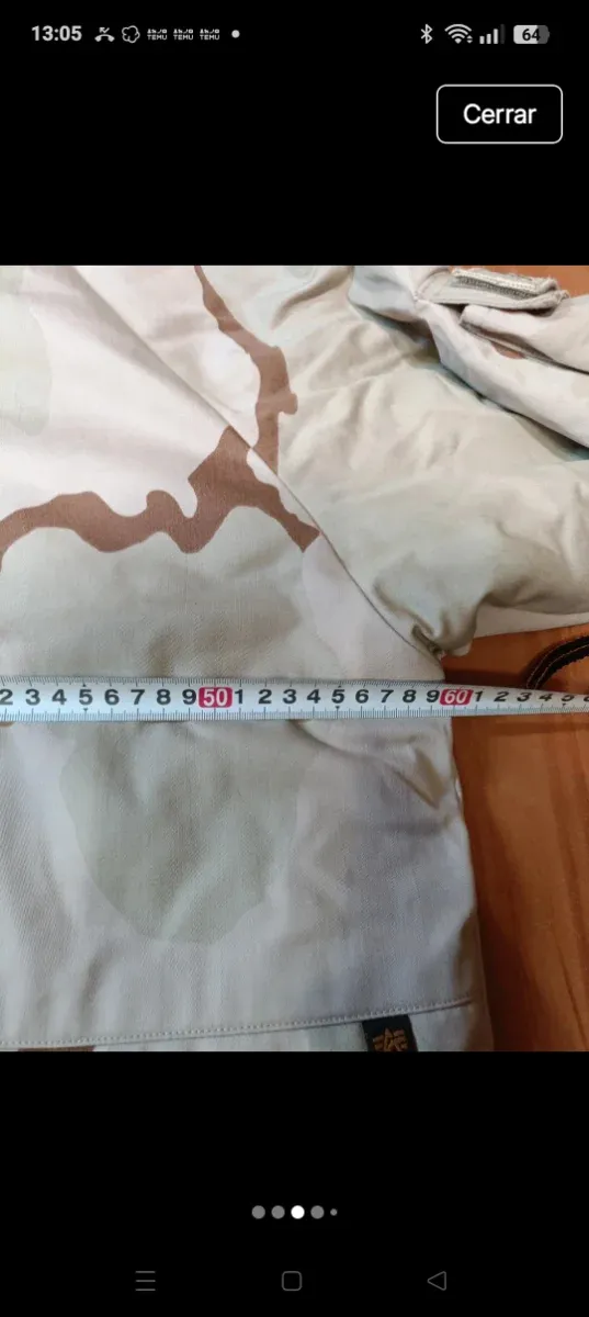 Chaqueta Alpha Industries Talla M Camuflaje 3 en 1