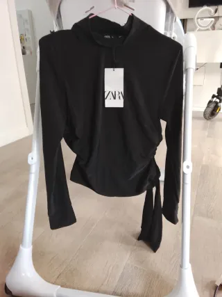 Camisa Zara Negra Mujer