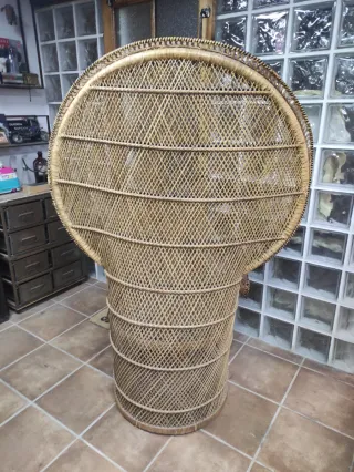 Silla  Emmanuel. .Pavo Real Mimbre