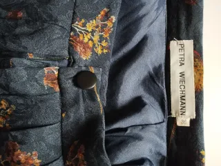 Falda larga Petra Wiechmann estampado aves