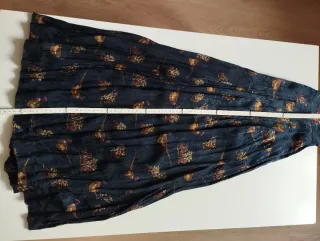 Falda larga Petra Wiechmann estampado aves