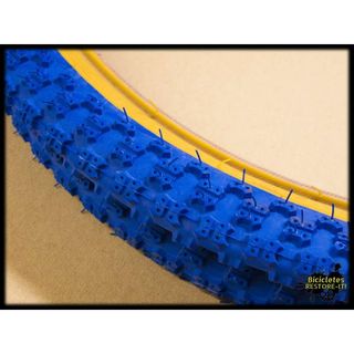 Cubiertas BMX 20x1.75 Azul/Marrón Tipo Cobra