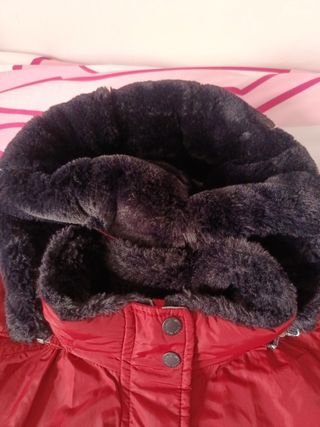 Chaquetón unisex rojo y negro