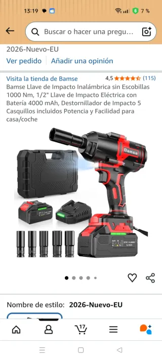 Destornillador de impacto 21V