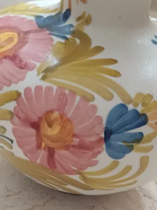Jarra pintada a mano años 70/80 - Firmada