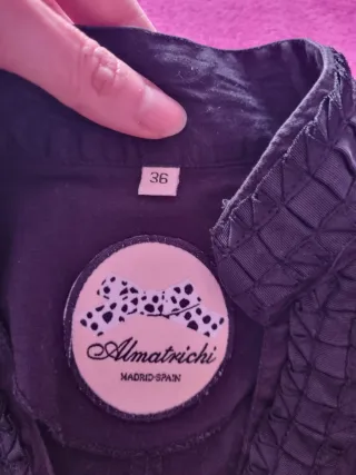 Blusa Almatrichi T36 manga 3/4 cruzada